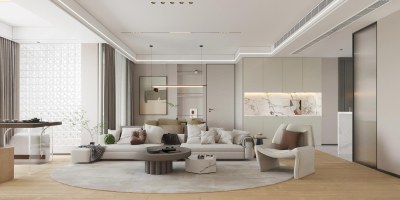 现代简约客餐厅3D模型下载